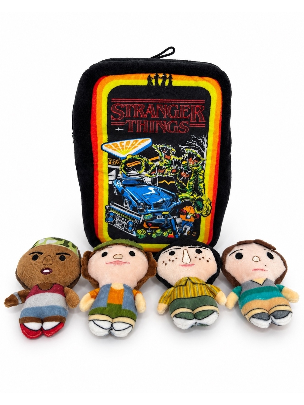 Stranger Things AV Club Arcade Nesting Plush Dog Toy Set 4 Characters